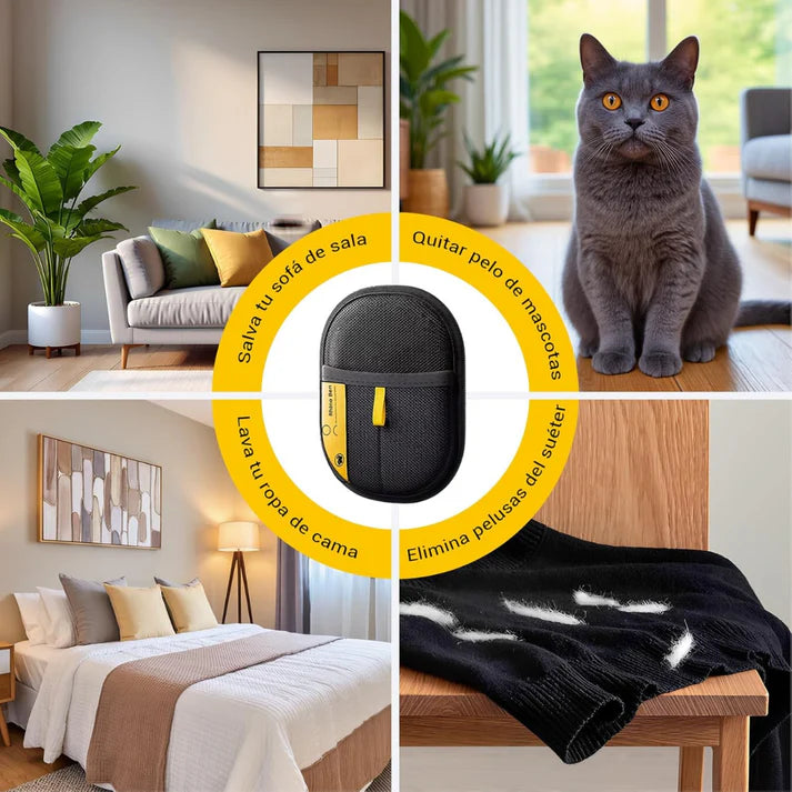 Trazzon™ – Par de guantes para quitar el pelo de mascotas